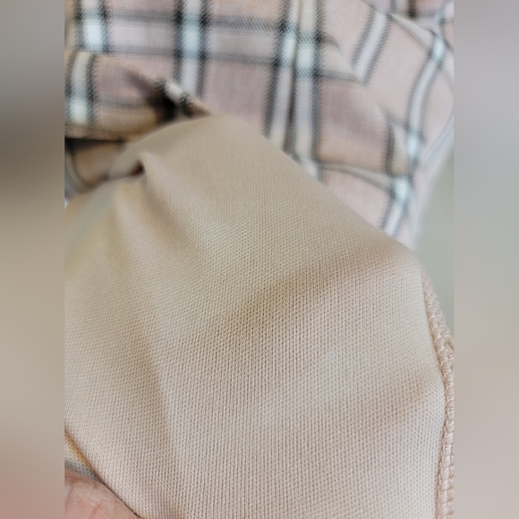 NWT! Mi Ami Women's Lined Pink Plaid Mini Skirt with Pockets - L - Picture 6 of 11